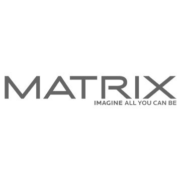 Matrix beauty brand logo with tagline 'Imagine all you can be' in grey.