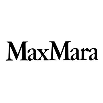 MaxMara luxury fashion brand wordmark in serif typeface.