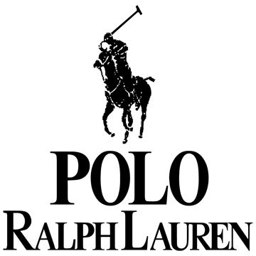 Polo Ralph Lauren logo featuring iconic polo player silhouette above brand name.