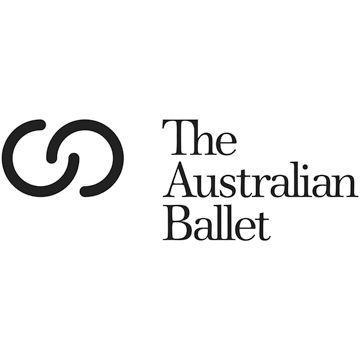Logo for The Australian Ballet featuring a minimalist circular design and text.