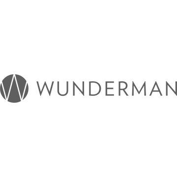 Wunderman marketing agency logo with circular monogram and gray text.