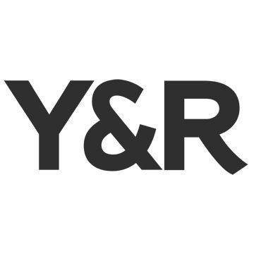 Y&R advertising agency logo in bold black ampersand design.