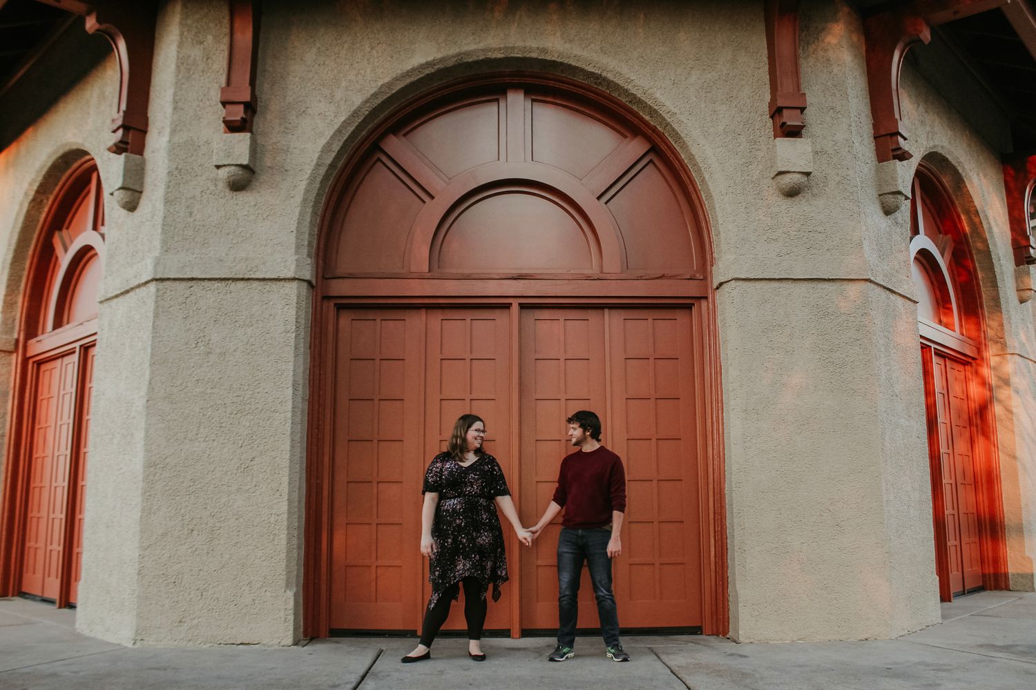 saint louis couple engagement forest park