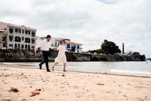 engagement photos at casco viejo