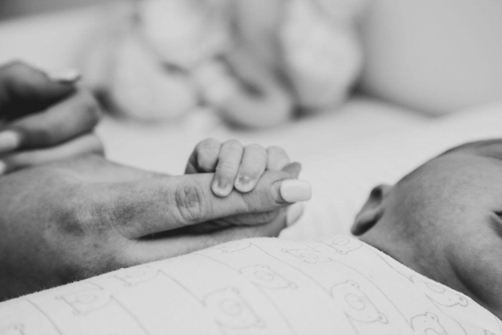 Baby hands photography