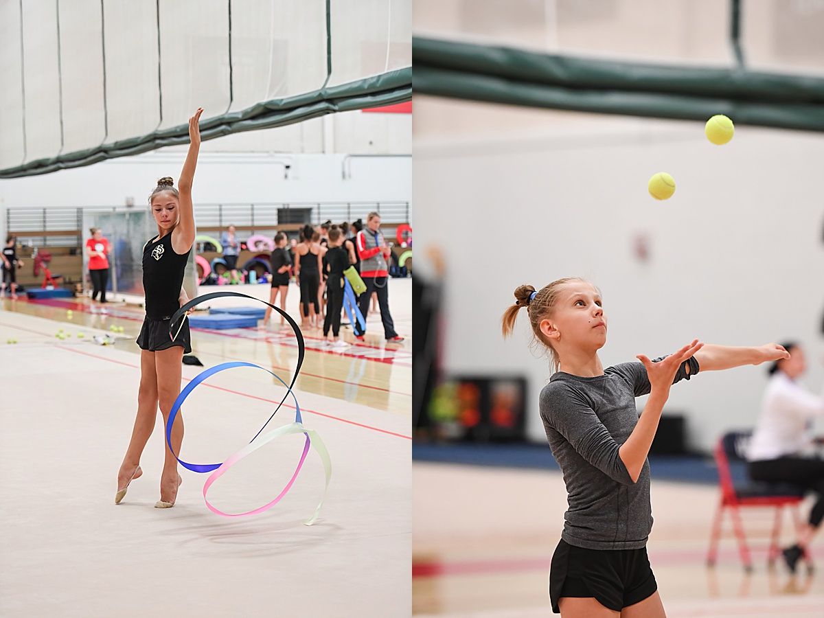 Rhythmic Gymnast tennis balls