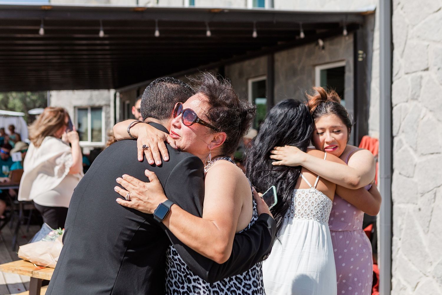 A romantic, surprise proposal at 290 Wine Castle in the Texas hill country.