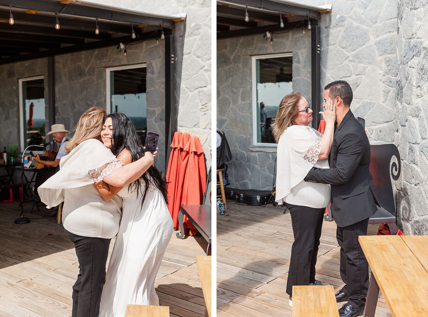 A romantic, surprise proposal at 290 Wine Castle in the Texas hill country.