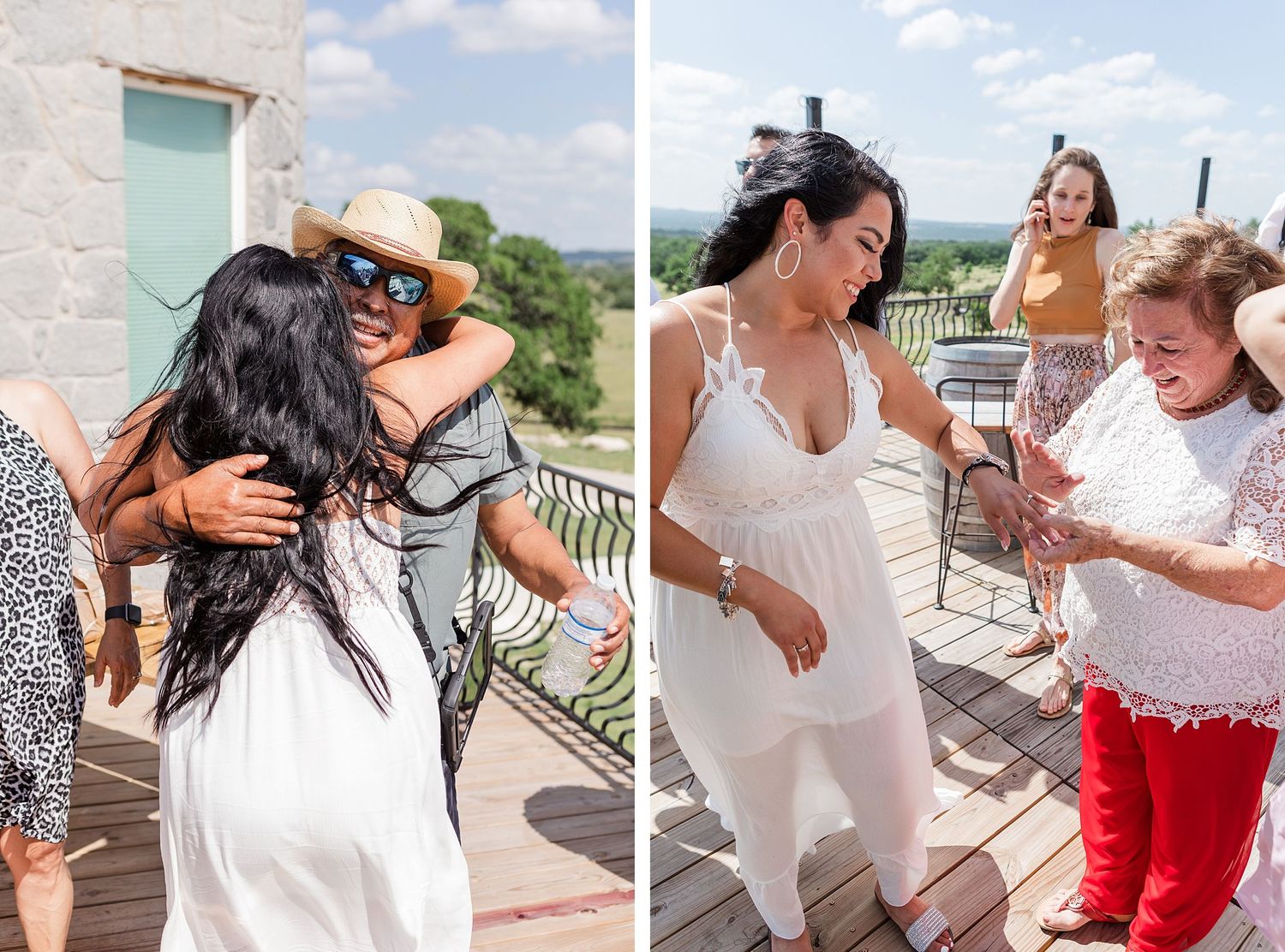 A romantic, surprise proposal at 290 Wine Castle in the Texas hill country.