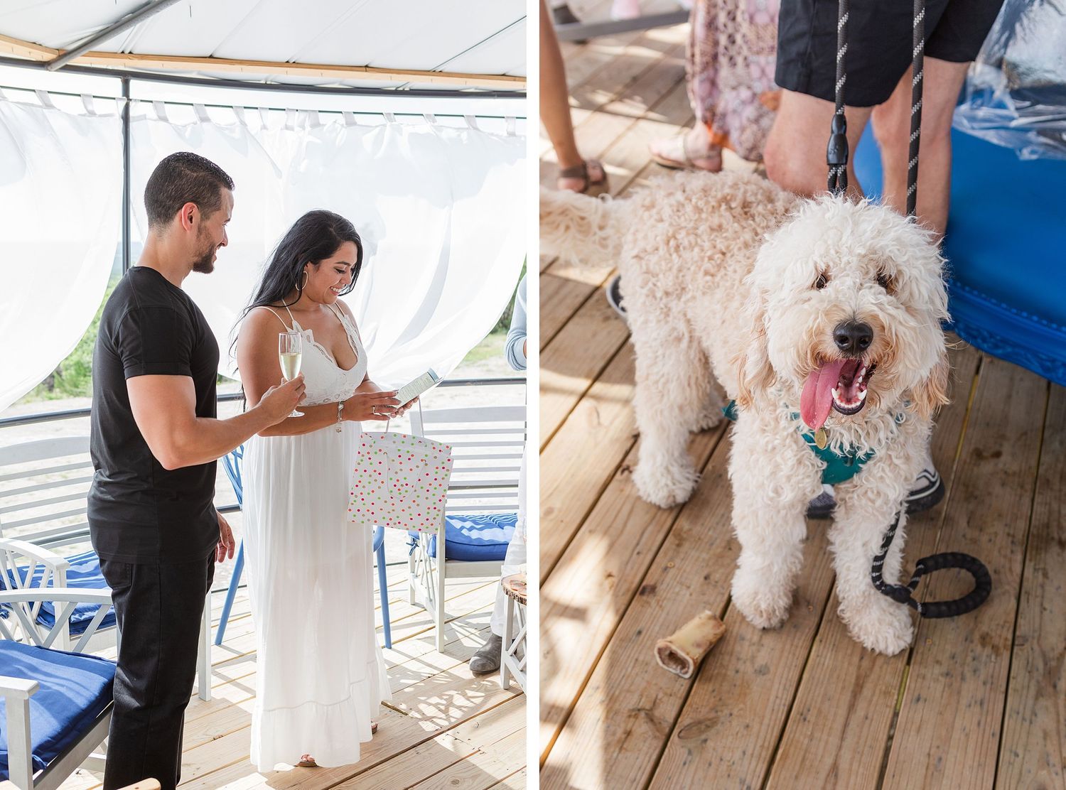 A romantic, surprise proposal at 290 Wine Castle in the Texas hill country.