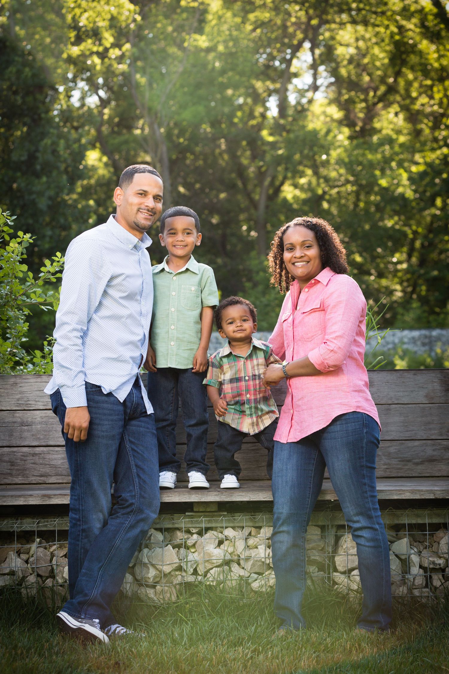 Family of four - family photography in Zionsville
