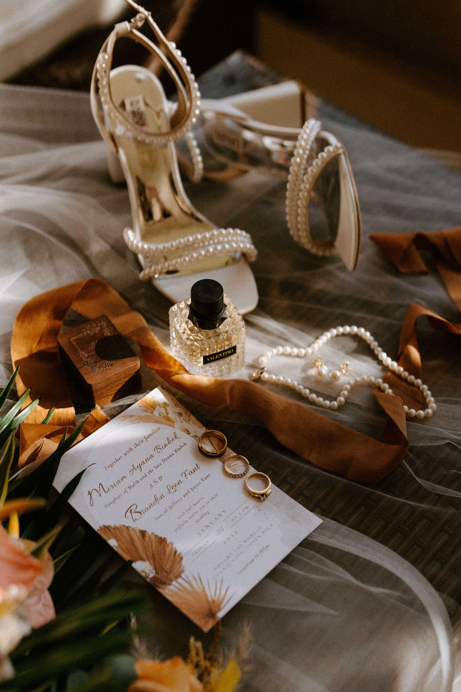 Bride's details at their finest – a glimpse of elegance, romance, and beauty