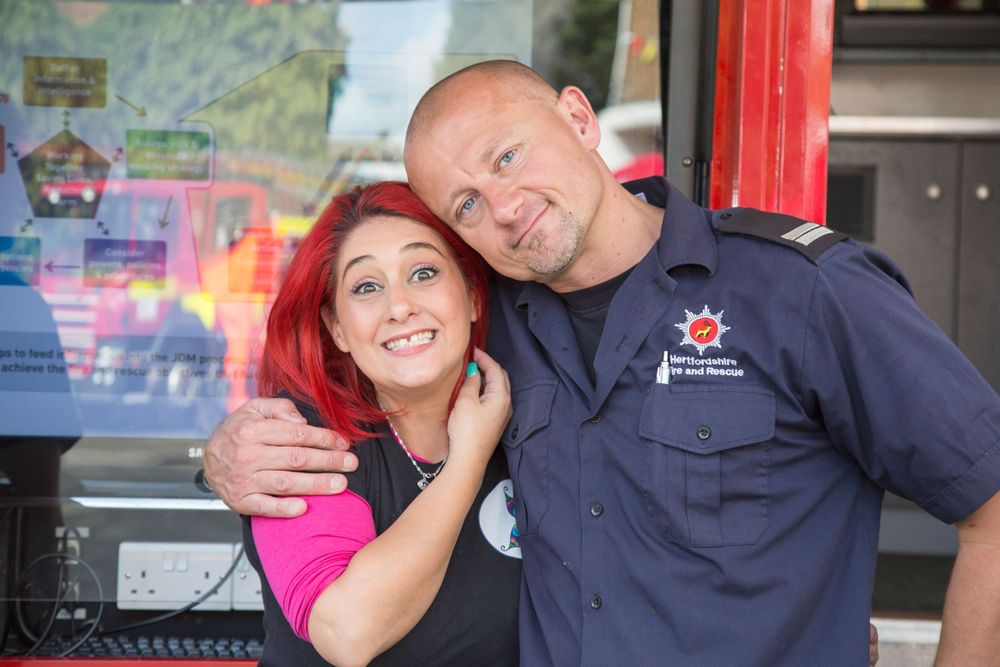 Facepainter & fireman
