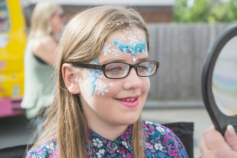 Child with facepaint Hertfordshire