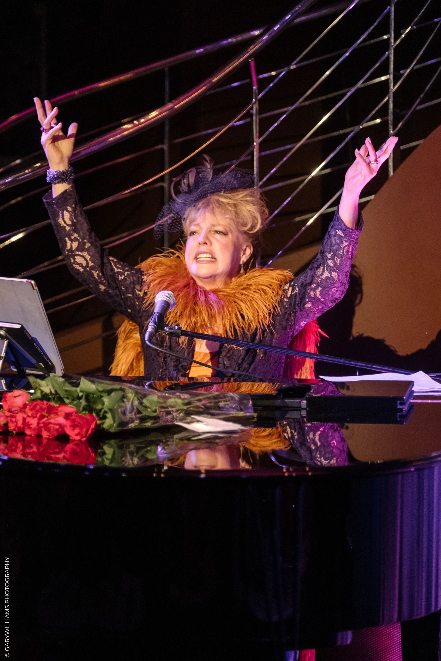 KT Sullivan performing at The Pheasantry In London.