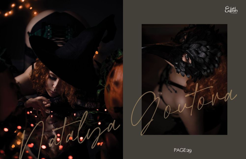 Dark and atmospheric boudoir photos with bokeh lighting effects.