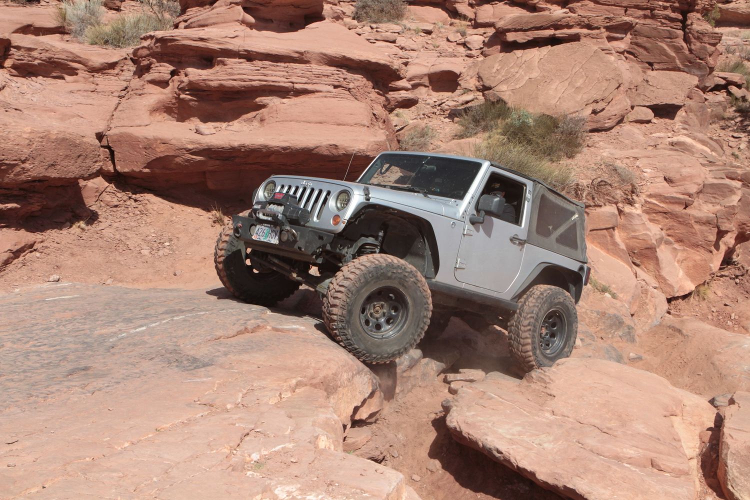 Extreme jeeping in Moab,, Utah