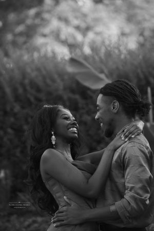 Engaged Couple's Romantic Portrait in Waukesha, Wisconsin | Beautiful Engagement Photo by Florentina Marie Photography.