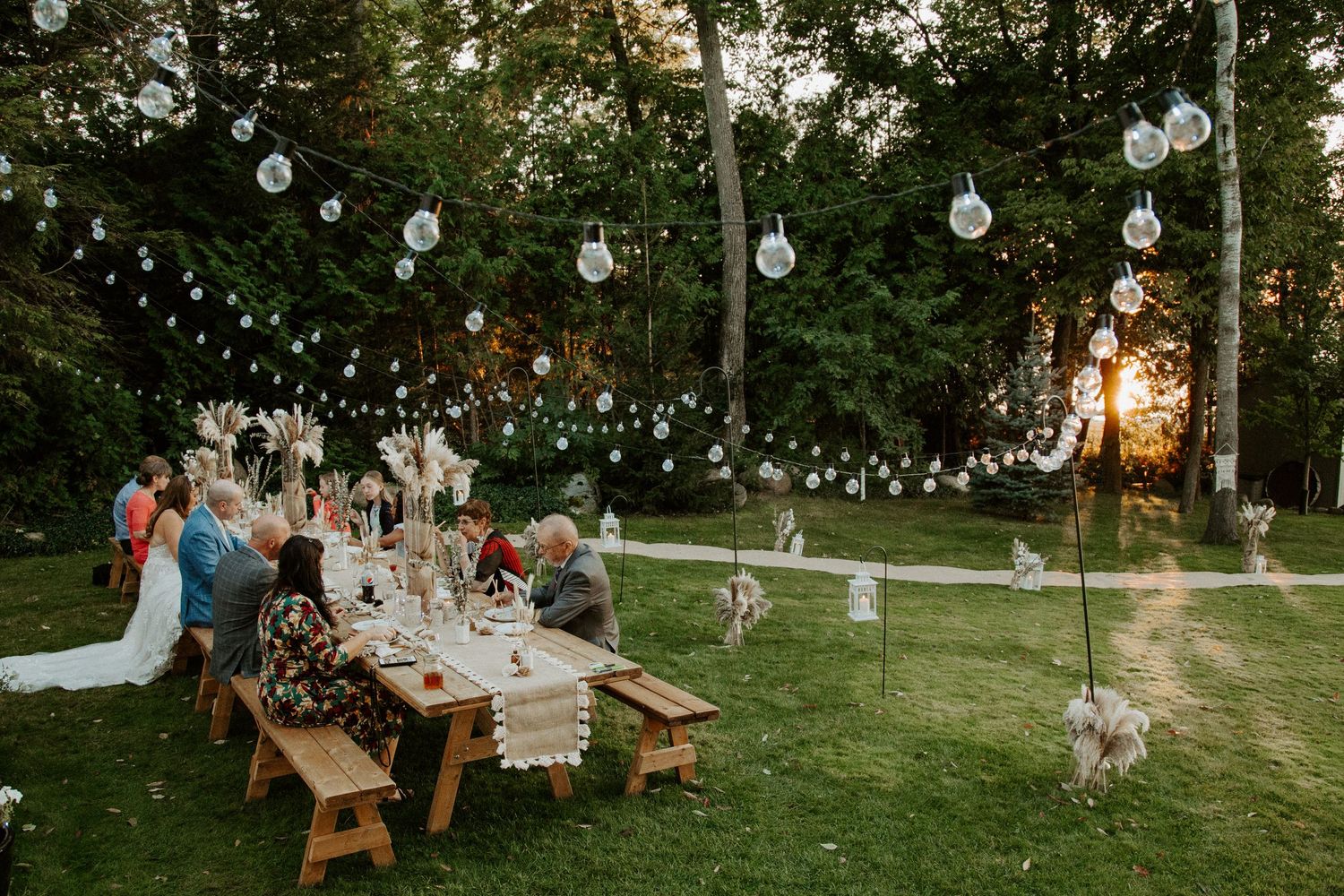 dreamy wedding set up