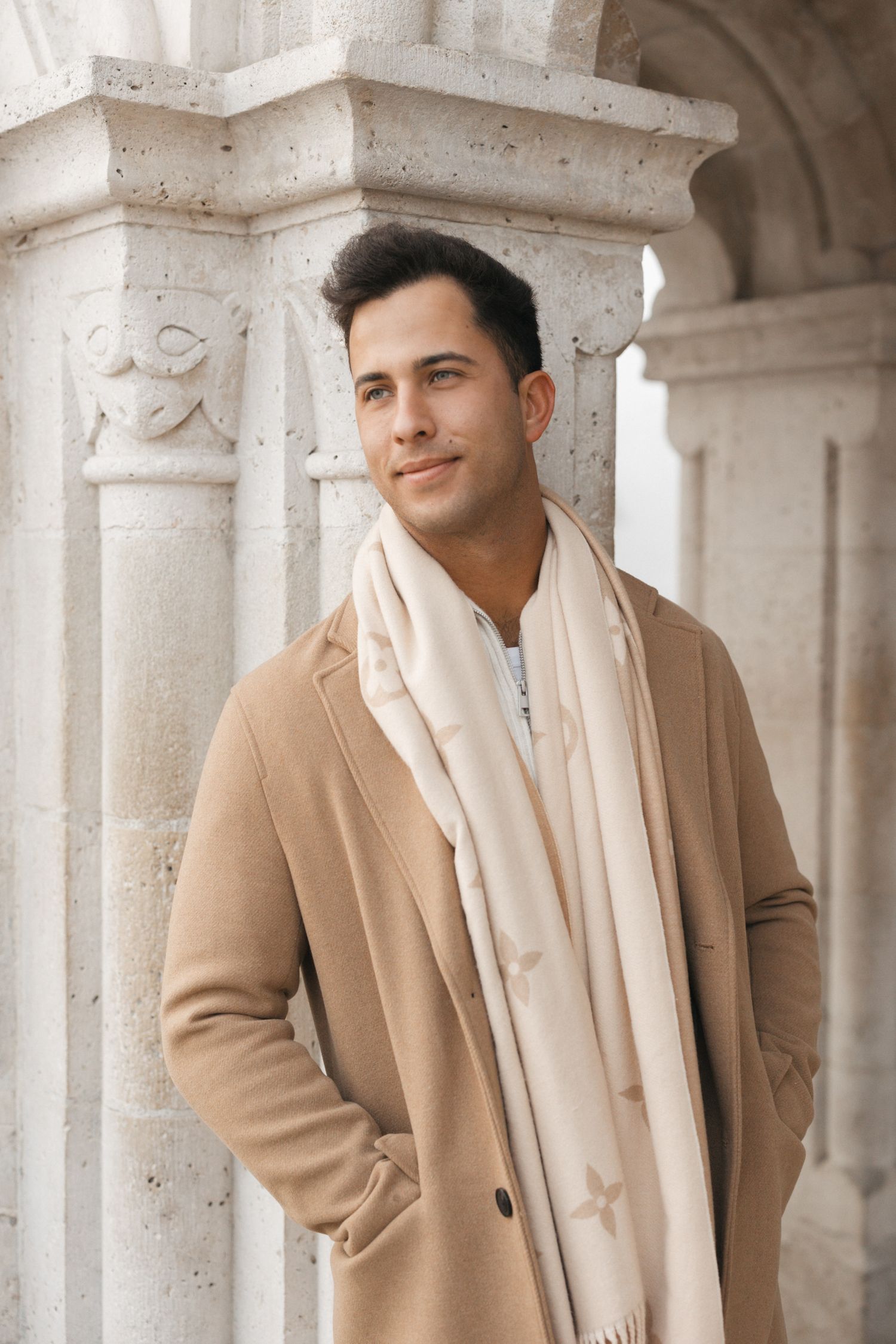 engagement photoshoot at Budapest Fisherman's Bastion with Budapest Photographer