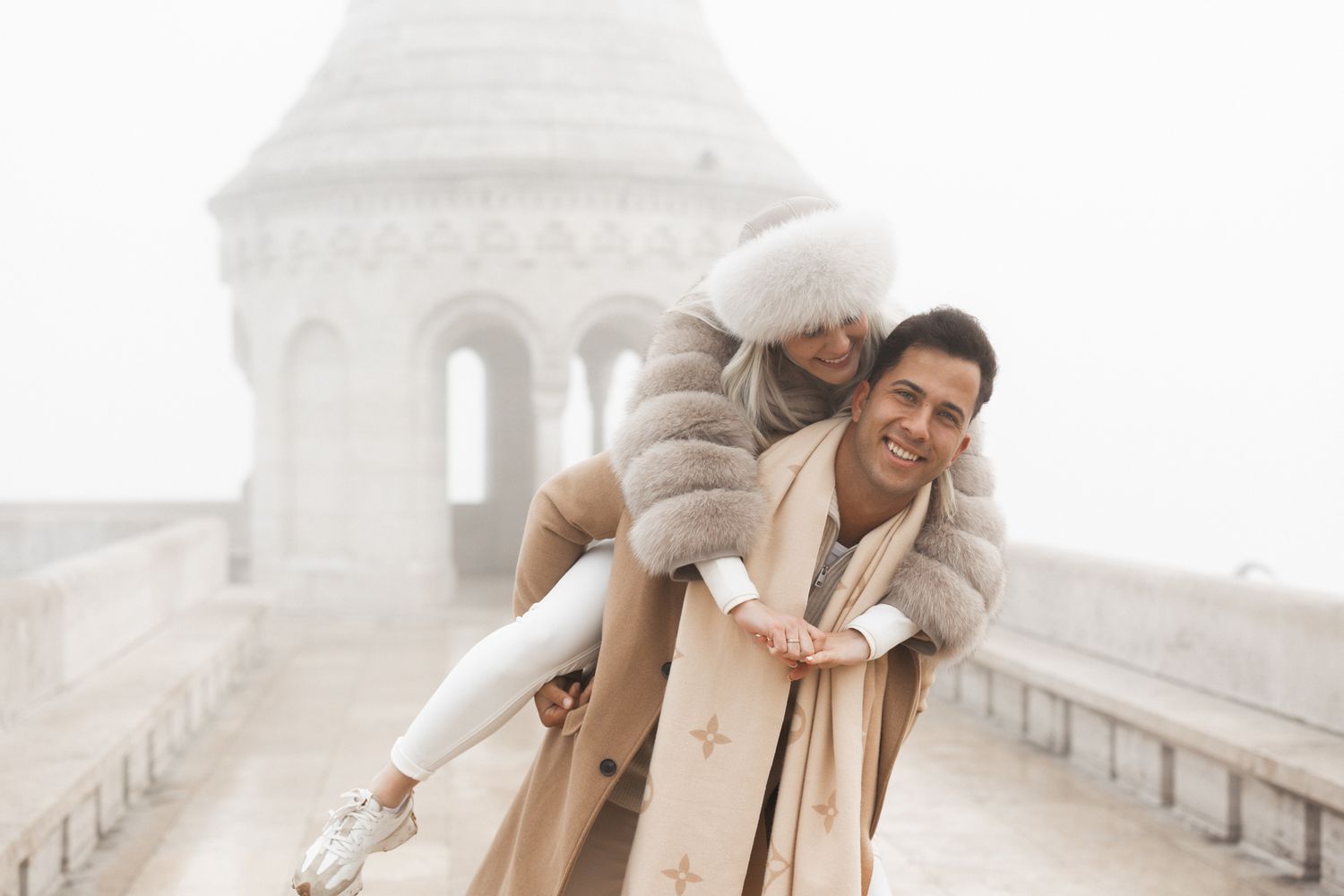 engagement photoshoot at Budapest Fisherman's Bastion with Budapest Photographer