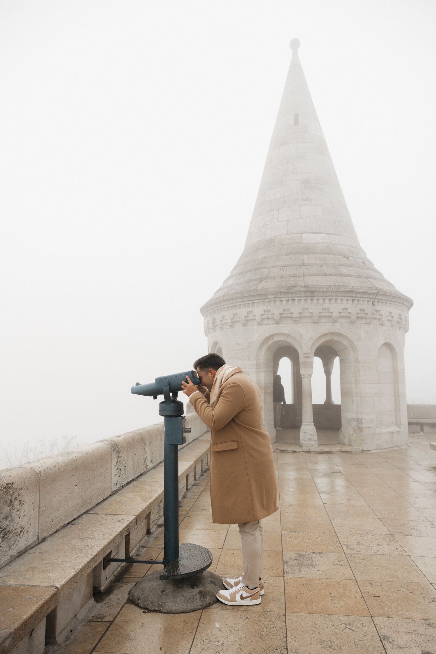 engagement photoshoot at Budapest Fisherman's Bastion with Budapest Photographer