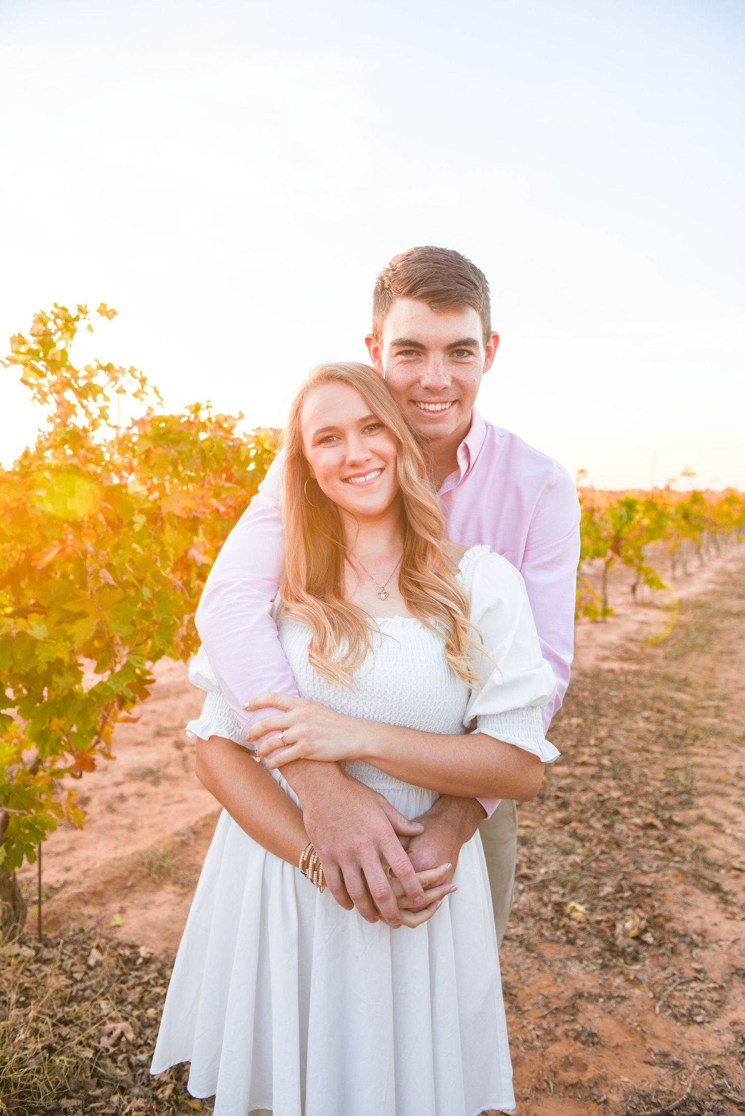 Couples Photos - Engaged Couple in a Vineyard