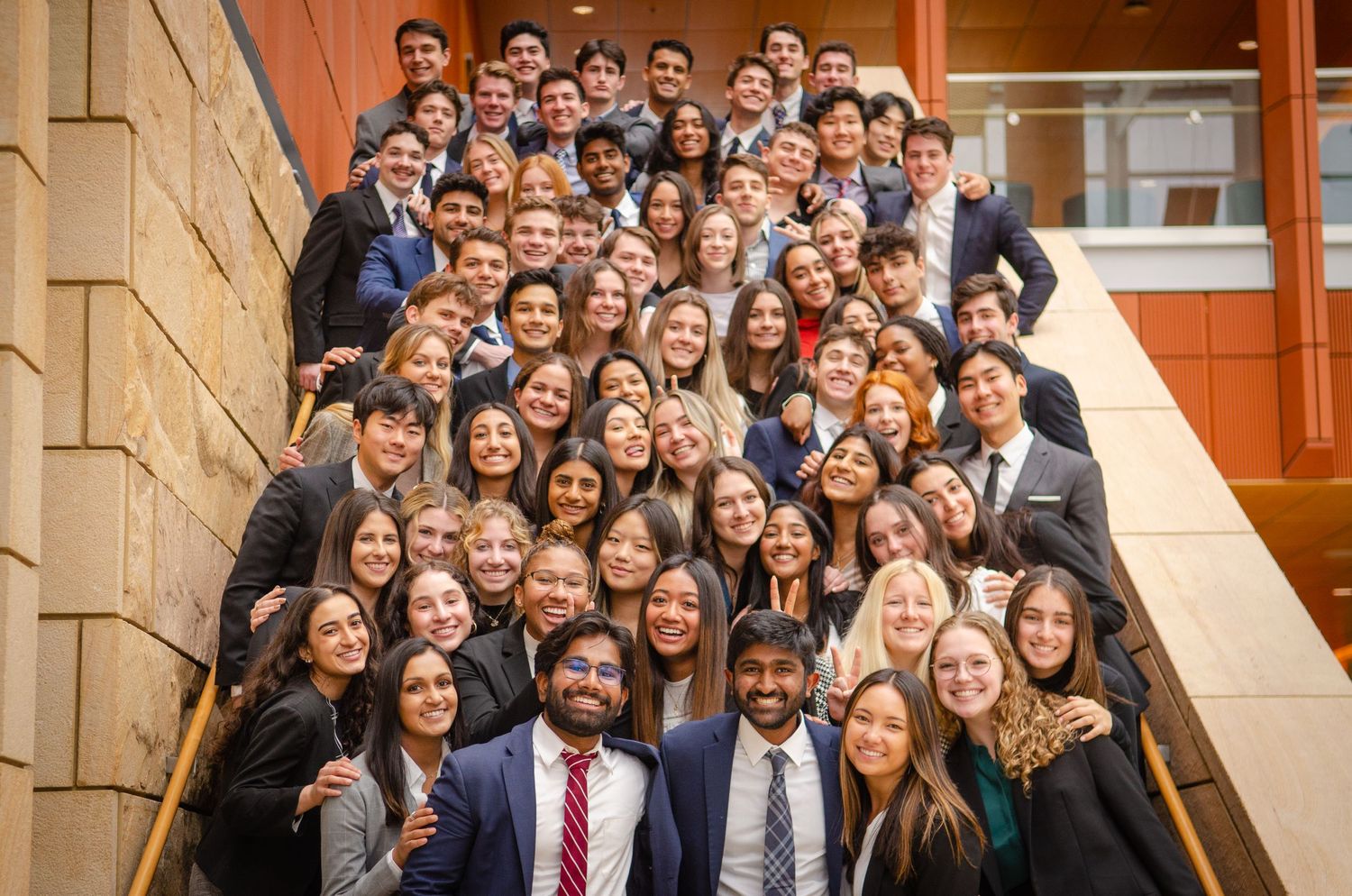 Pre-health fraternity Delta Epsilon Mu at the Ross School of Business