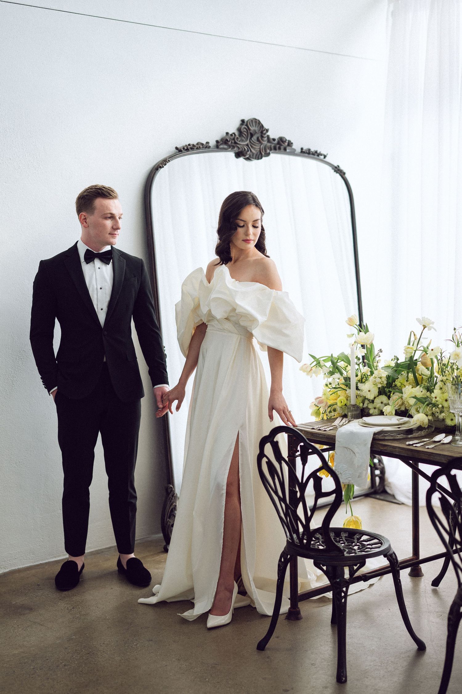 Spring Bridal Editorial with Festoon and Flourishes | Candace Sims Luxury Editorial Wedding Photographer