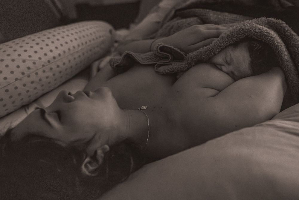 Artistic black and white series capturing peaceful sleeping moments.