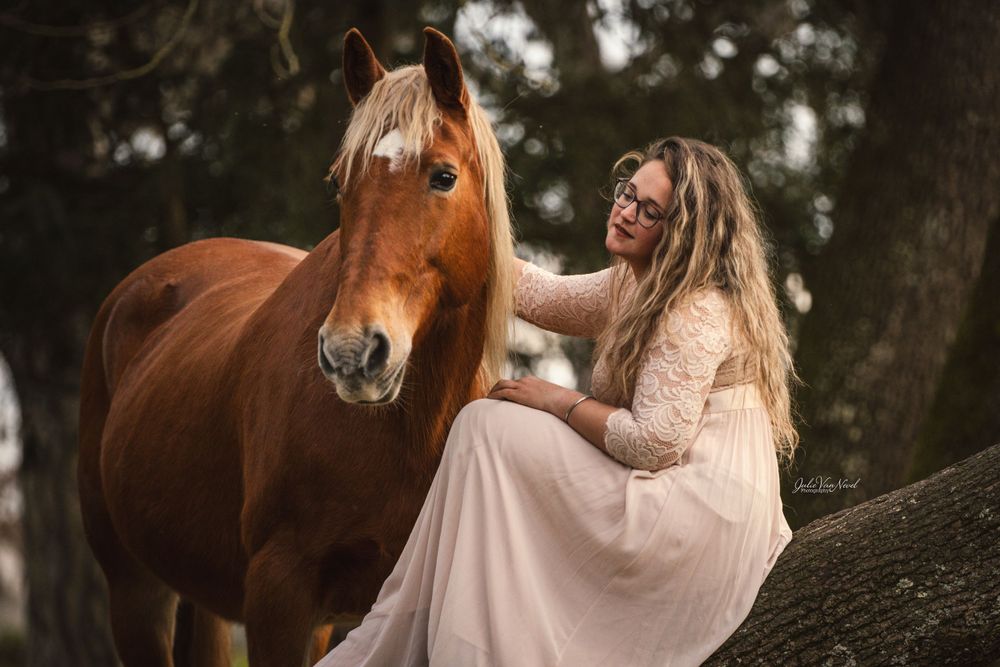 Cheval et sa cavalière