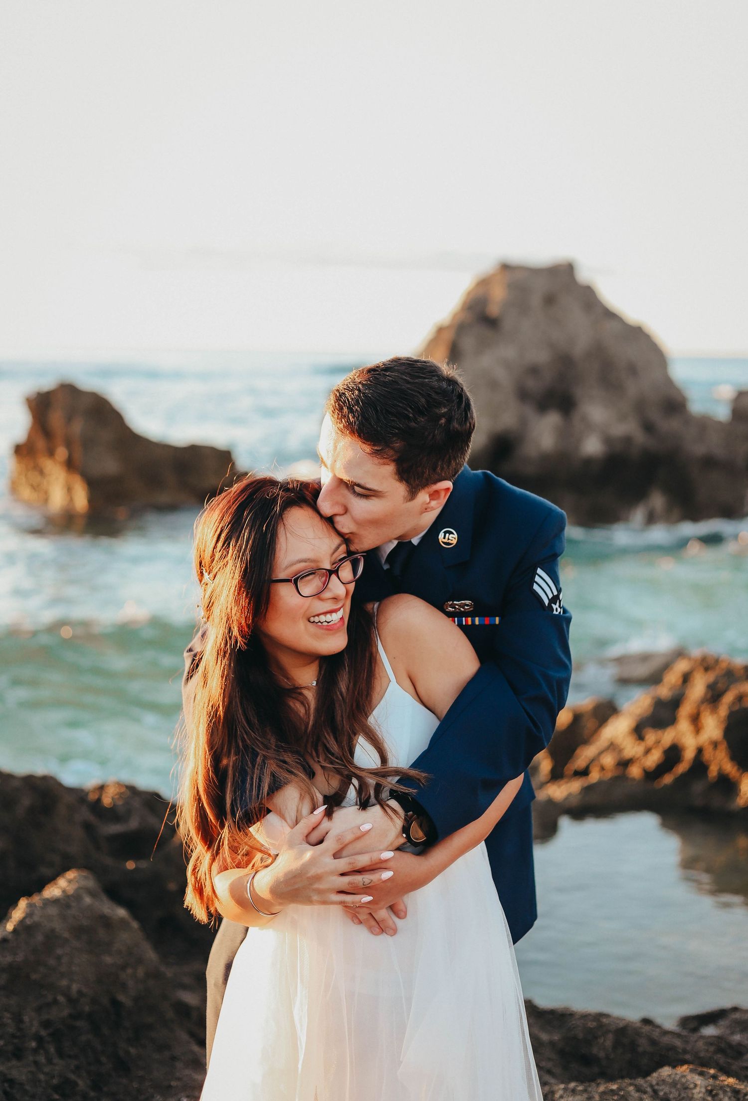 Mermaids grotto Okinawa japan beach and cliffs photoshoot couple elopement photographer