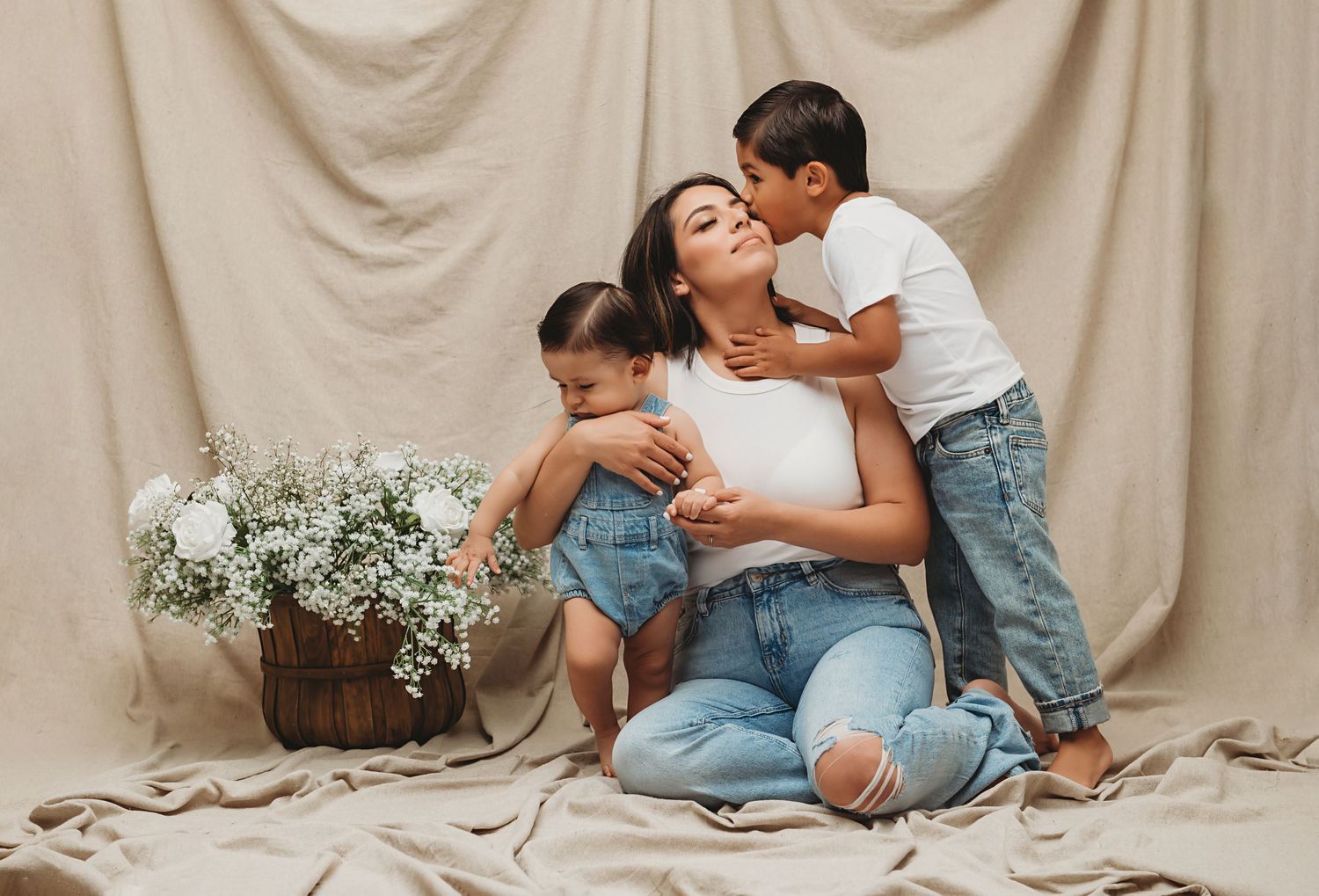 Motherhood Photos in Salinas Portrait Studio
