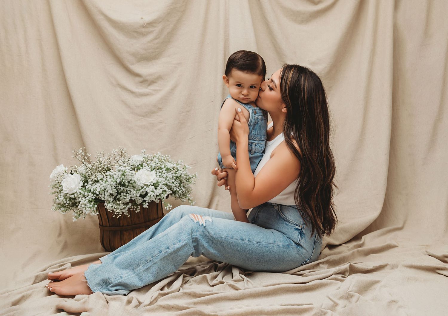 Motherhood Photos in Salinas Portrait Studio