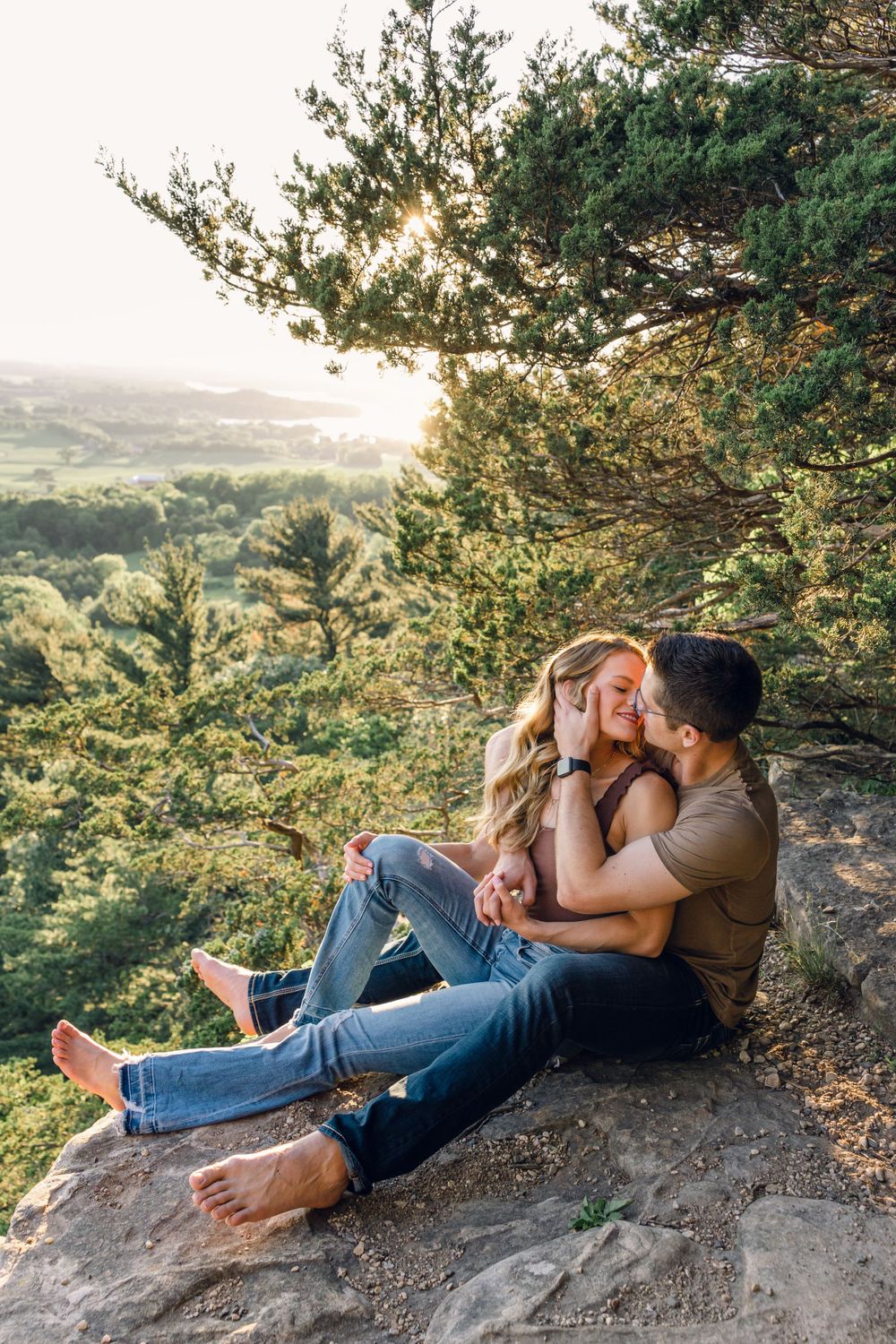 Engagement Photo of couple in Midwest Baraboo, Wisconsin