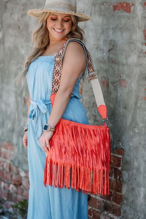 girl with western purse