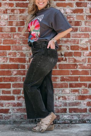 detail shot of jeans