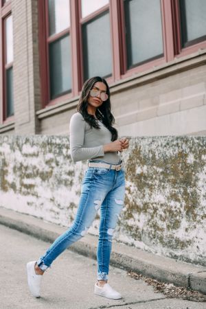 girl on ramp with sunglasses