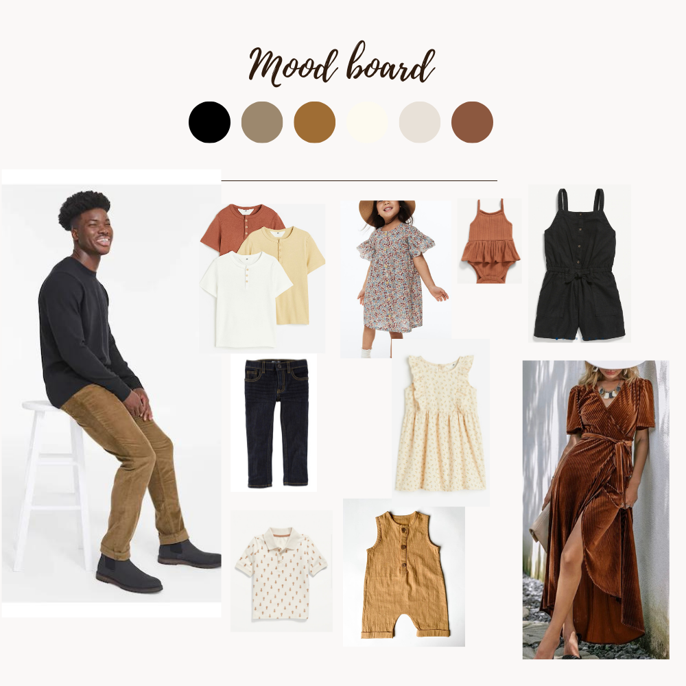 Neutral colour story: Outfit ideas for spring & summer photos in Calgary Alberta.