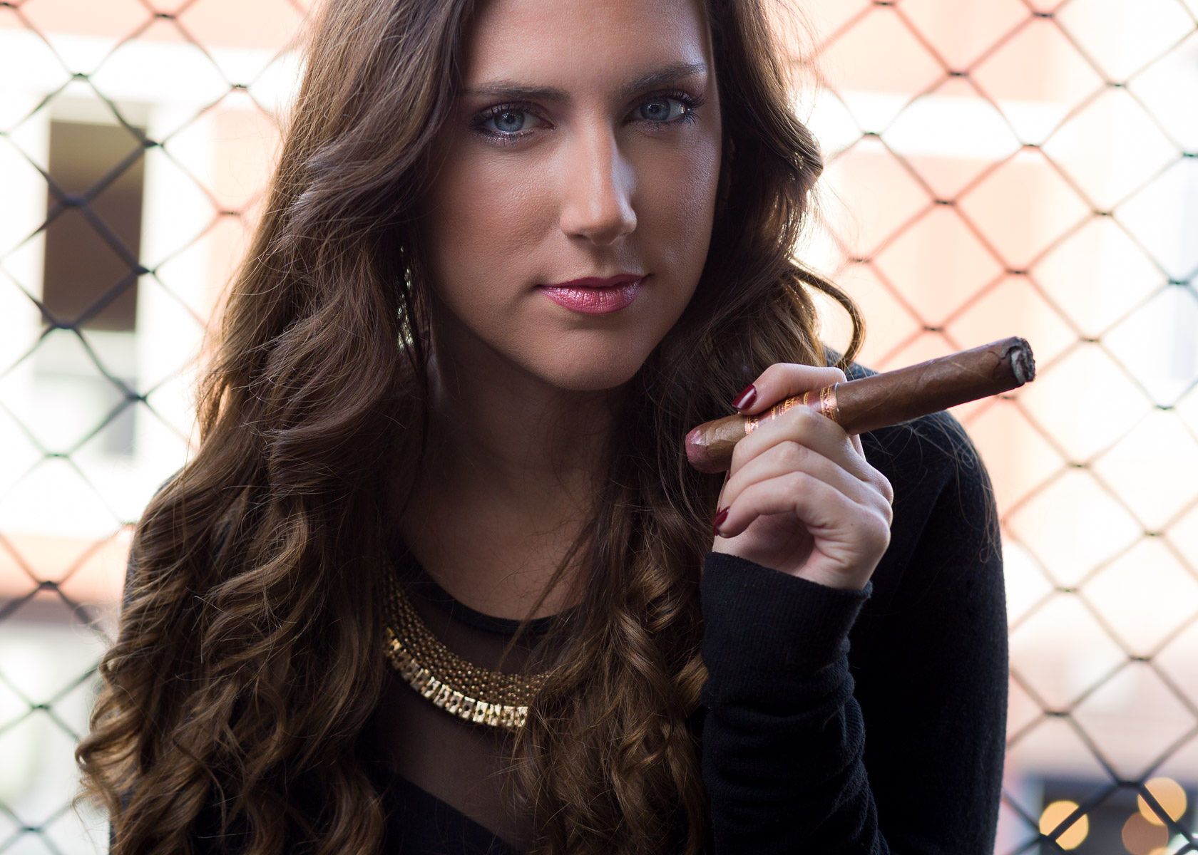 Personal branding image of lady and commercial advertising