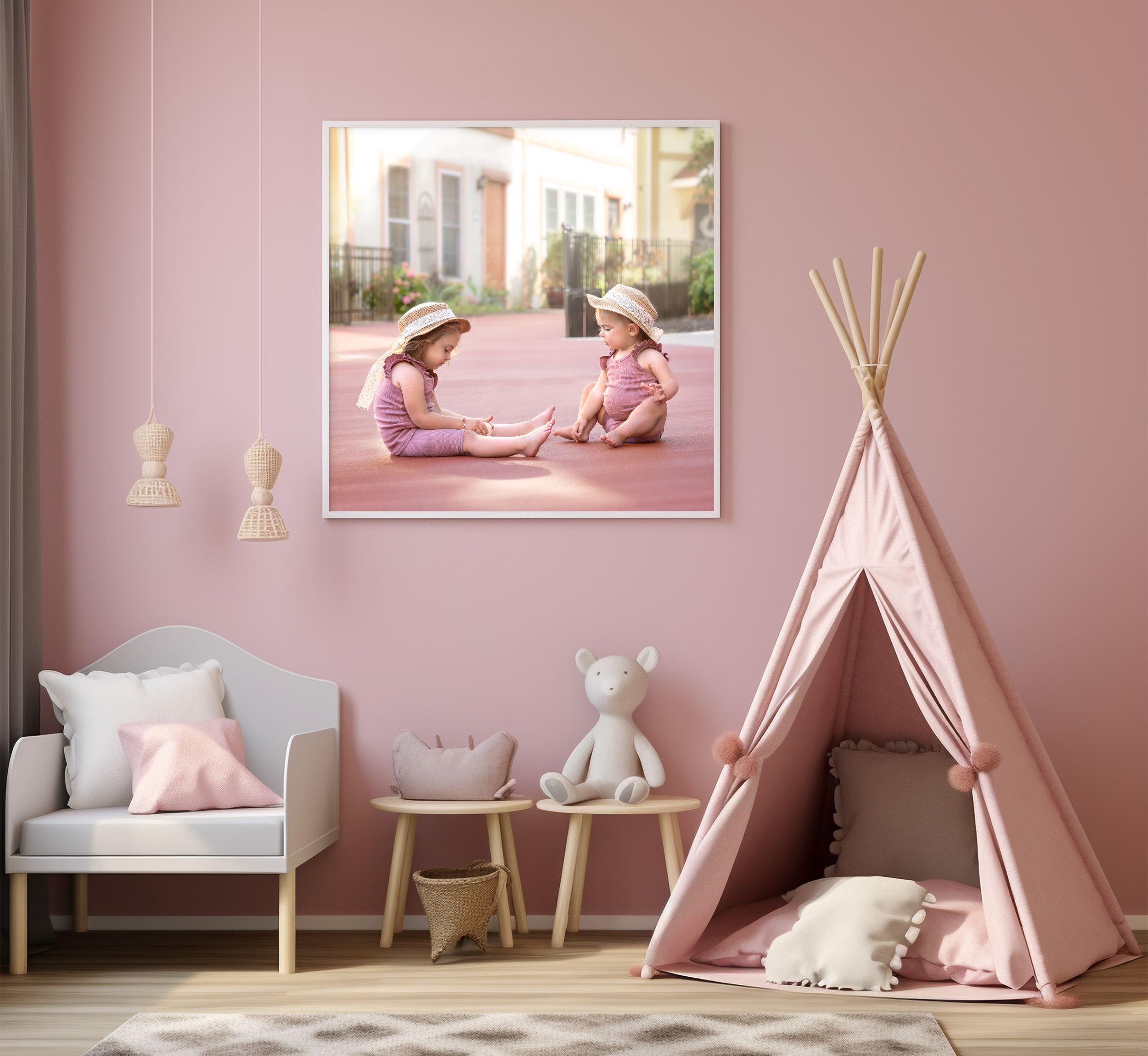 bedroom wall mockup yittymandelphotography