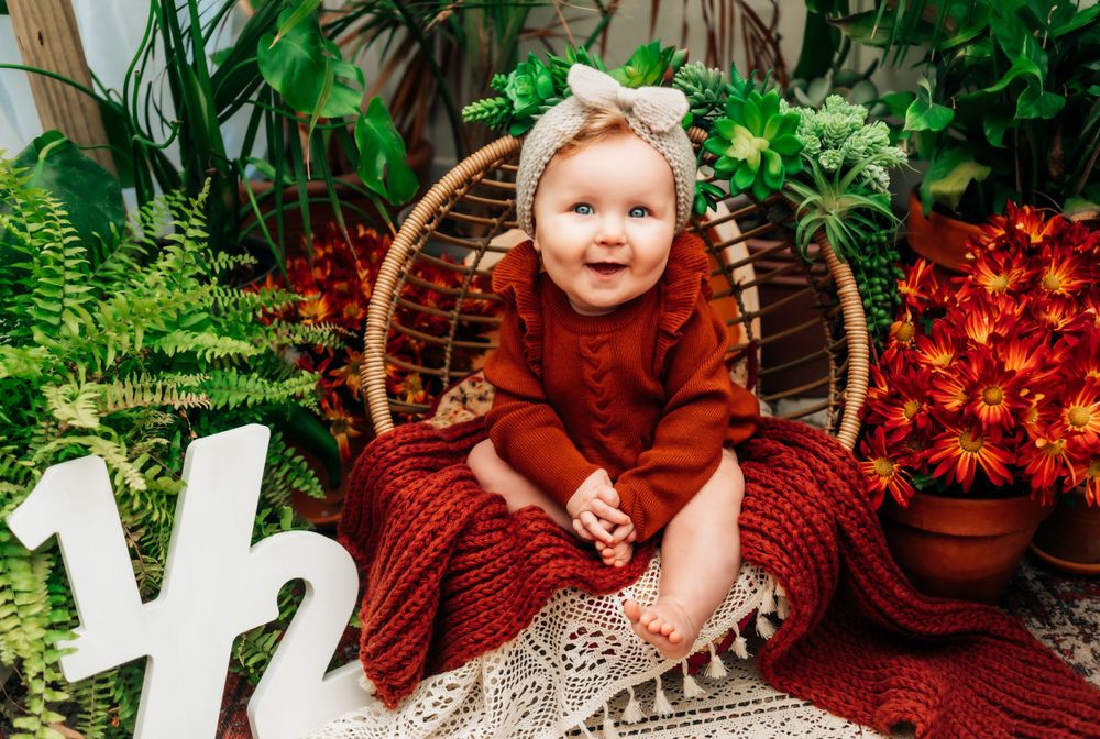 half birthday milestone photoshoot