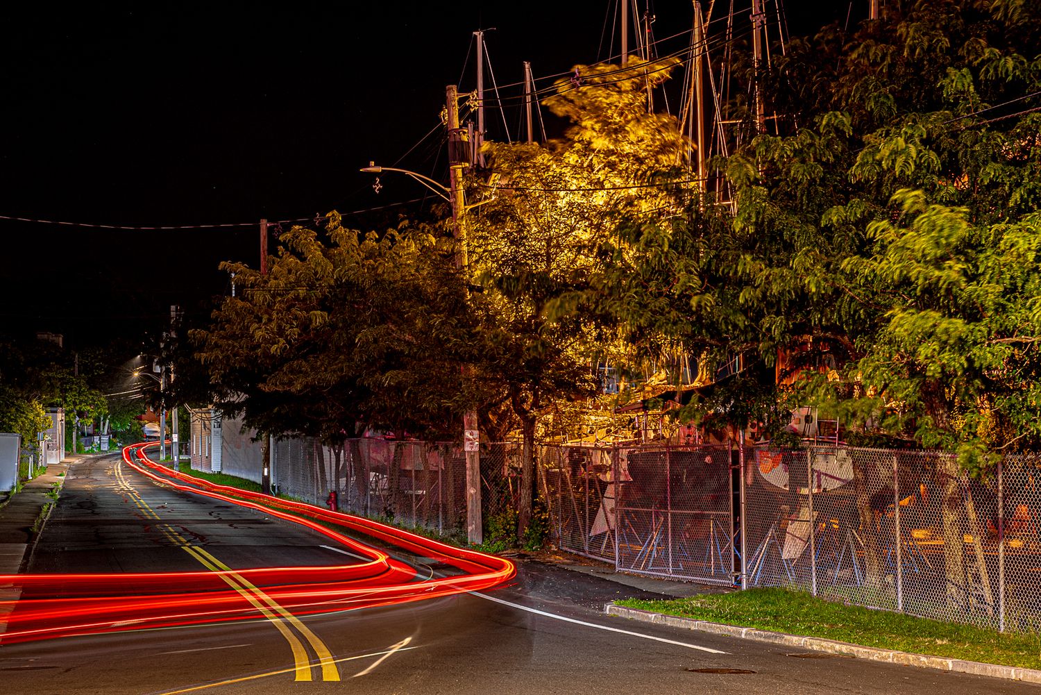 Water St, Beverly Massachusetts Photography at Night