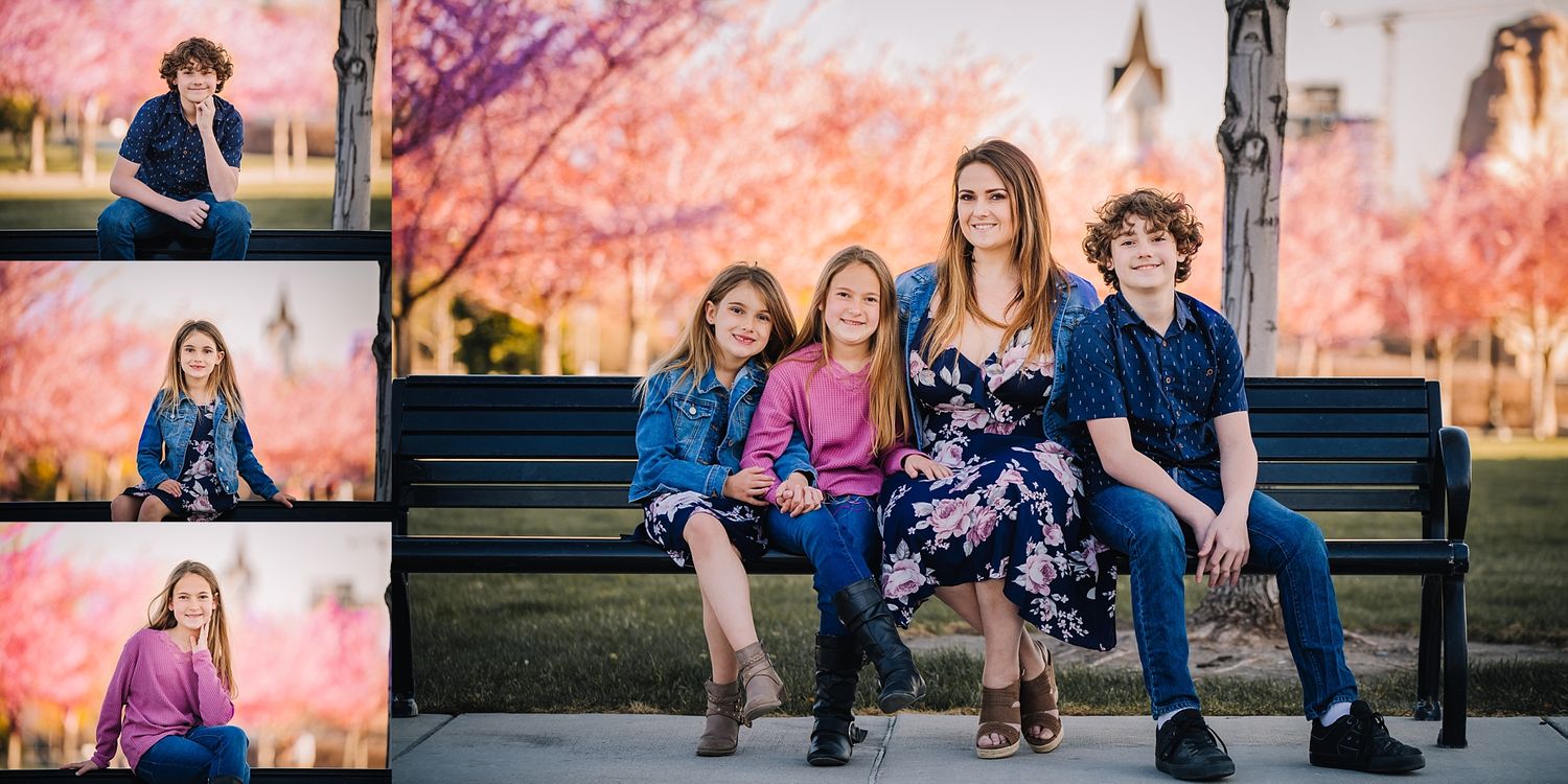 Utah State Capitol Blossoms Family Session