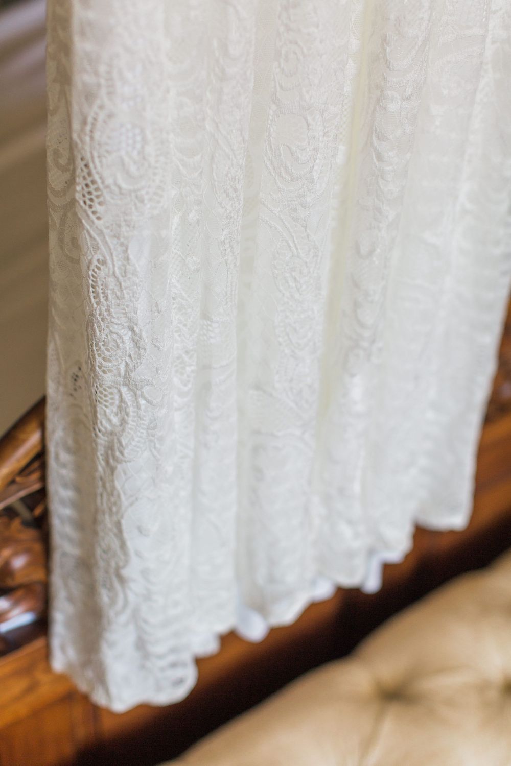 Hayley Elizabeth Photography Homme House Wedding Photographer West Midlands Micro wedding closeup detail of dress