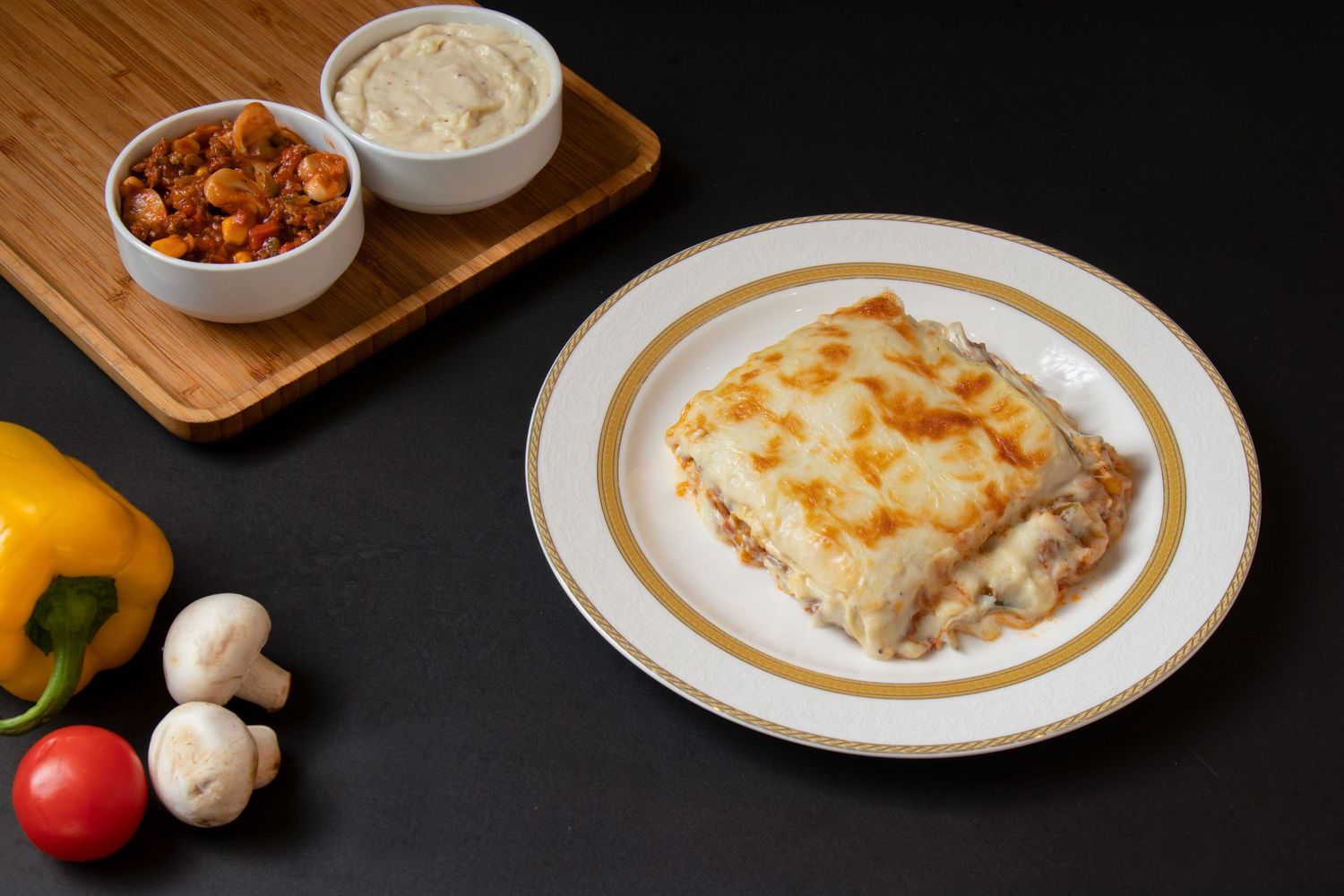 Lebanese chicken lasagna styled by portraitae