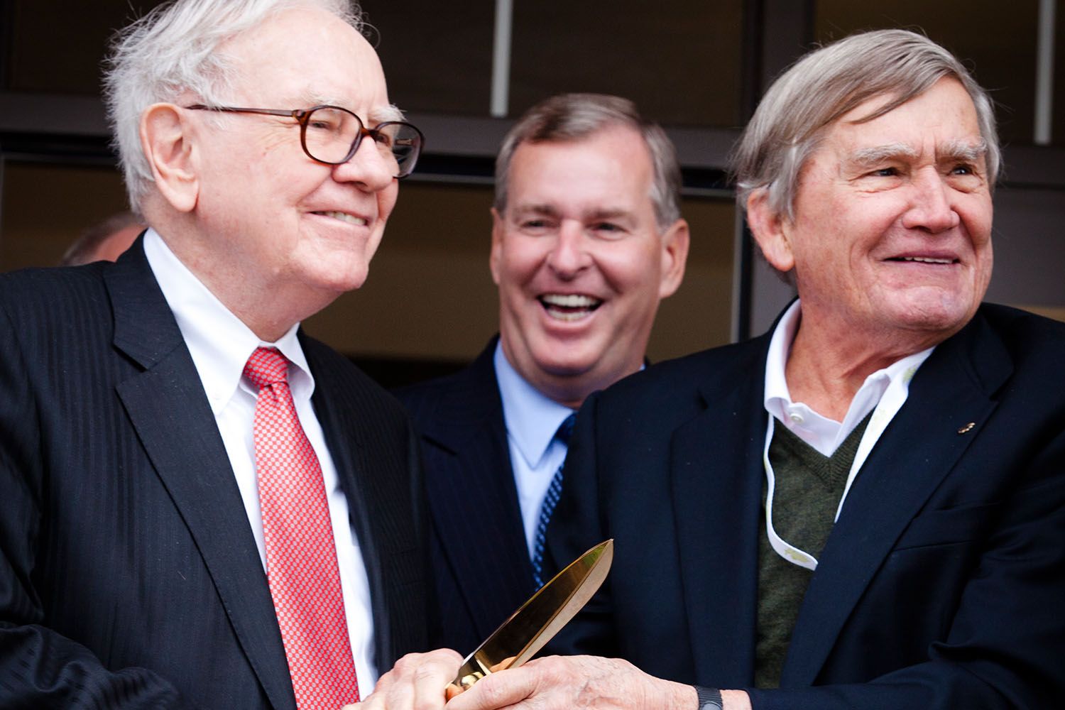 Warren Buffet and Mayor Ballard - Purpose Built Communities ribbon cutting