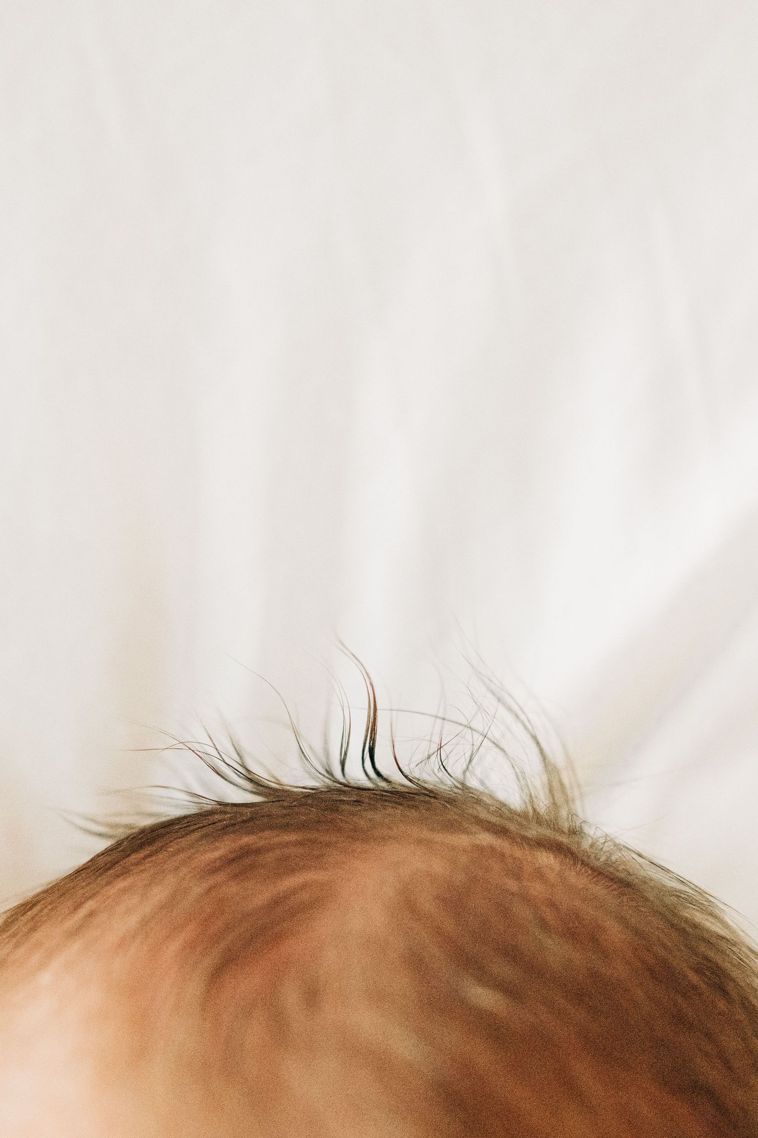 detail shot of newborn during in-home newborn photo session in Frisco, TX