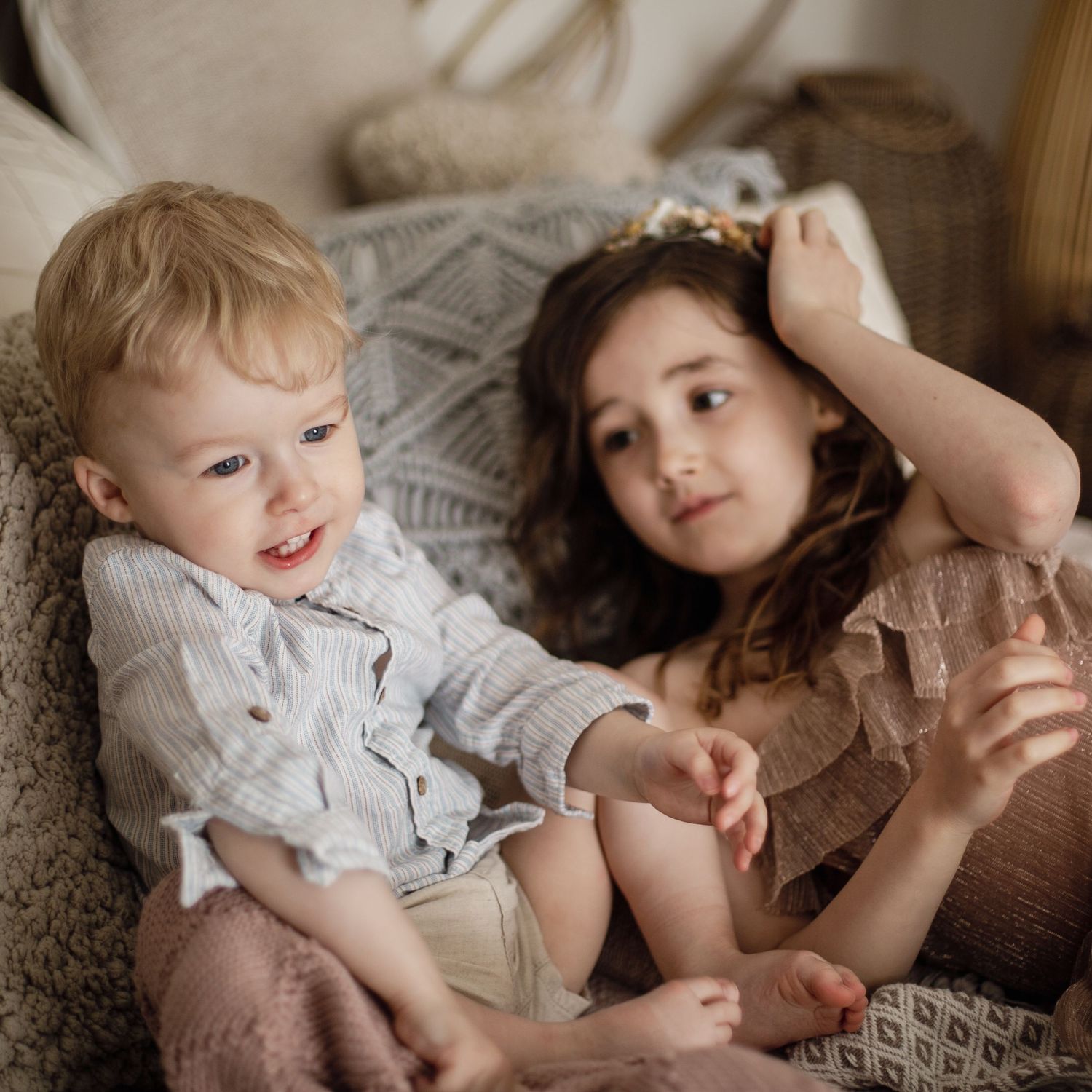 Family photography in our home studio near Diss.