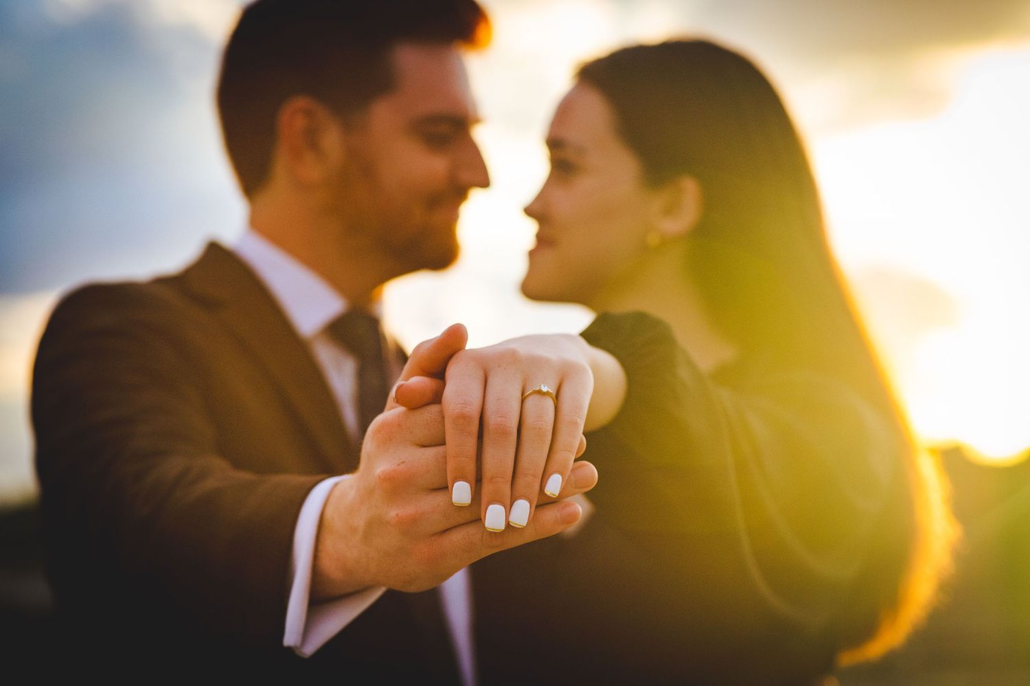 DC engagement photoshoot at Kennedy Center rooftop